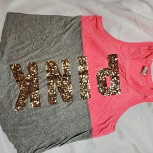 Pink by Victoria Secrets Razorback Tank